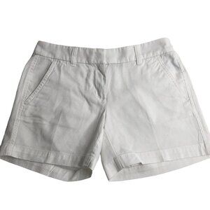 J.CREW WHITE CHINO  SHORTS‎ SIZE 00